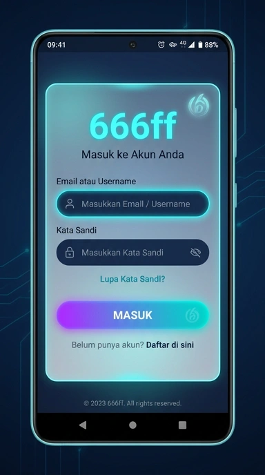 Tampilan halaman login 666ff