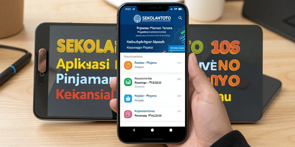 Antarmuka pengguna SEKOLAHTOTO yang mudah digunakan untuk pinjaman finansial.
